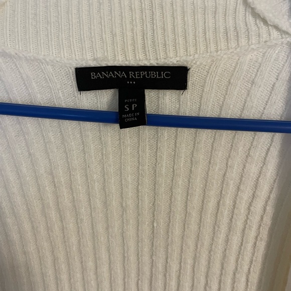 White nana republic knee length cardigan size small - Picture 2 of 3